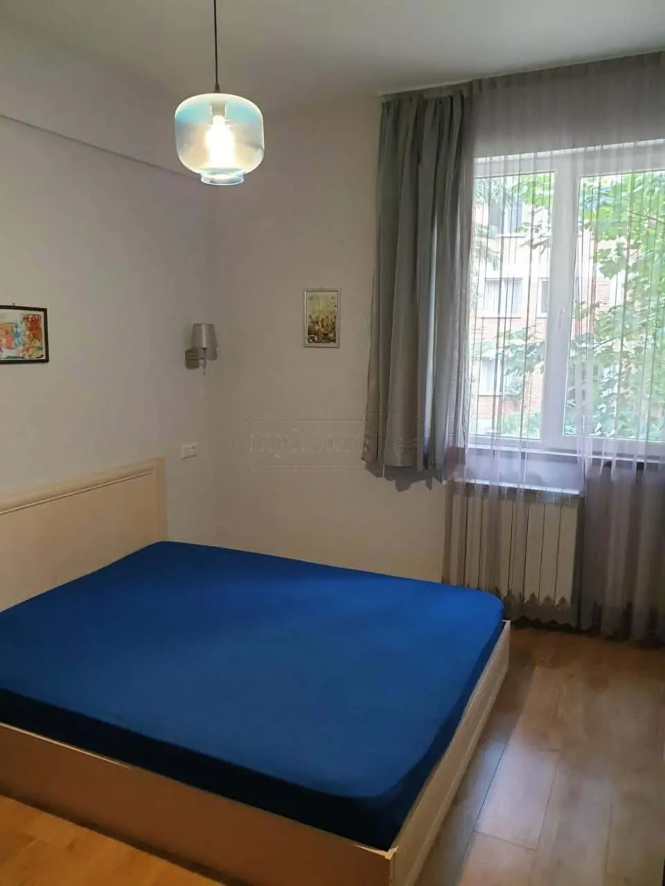 2-room apartment for rent on Politkovskaya Street (Jikia), Saburtalo, Tbilisi — bedroom with double bed