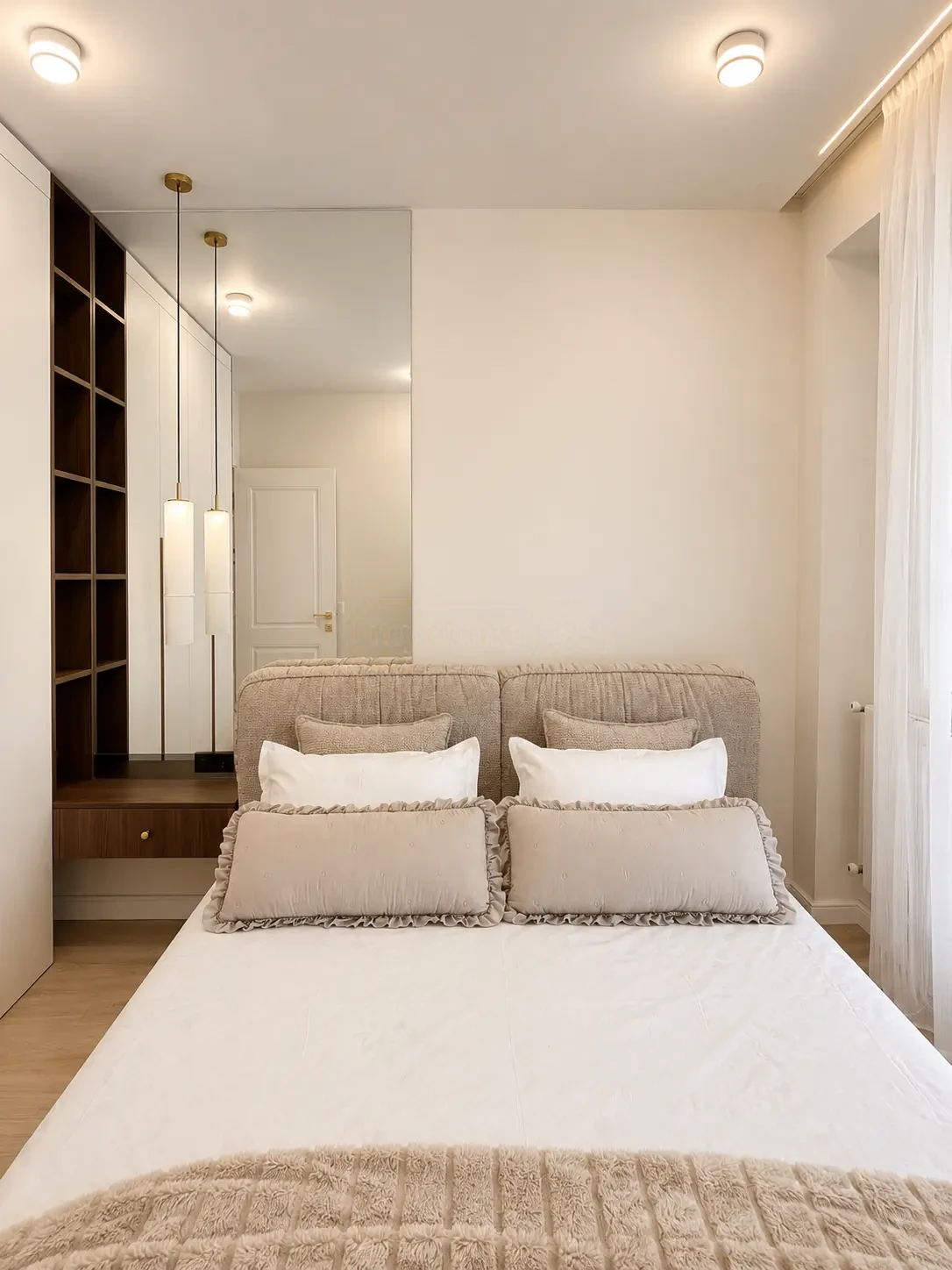 2-room apartment for sale on Nutsubidze Street 195, Saburtalo, Tbilisi — bedroom